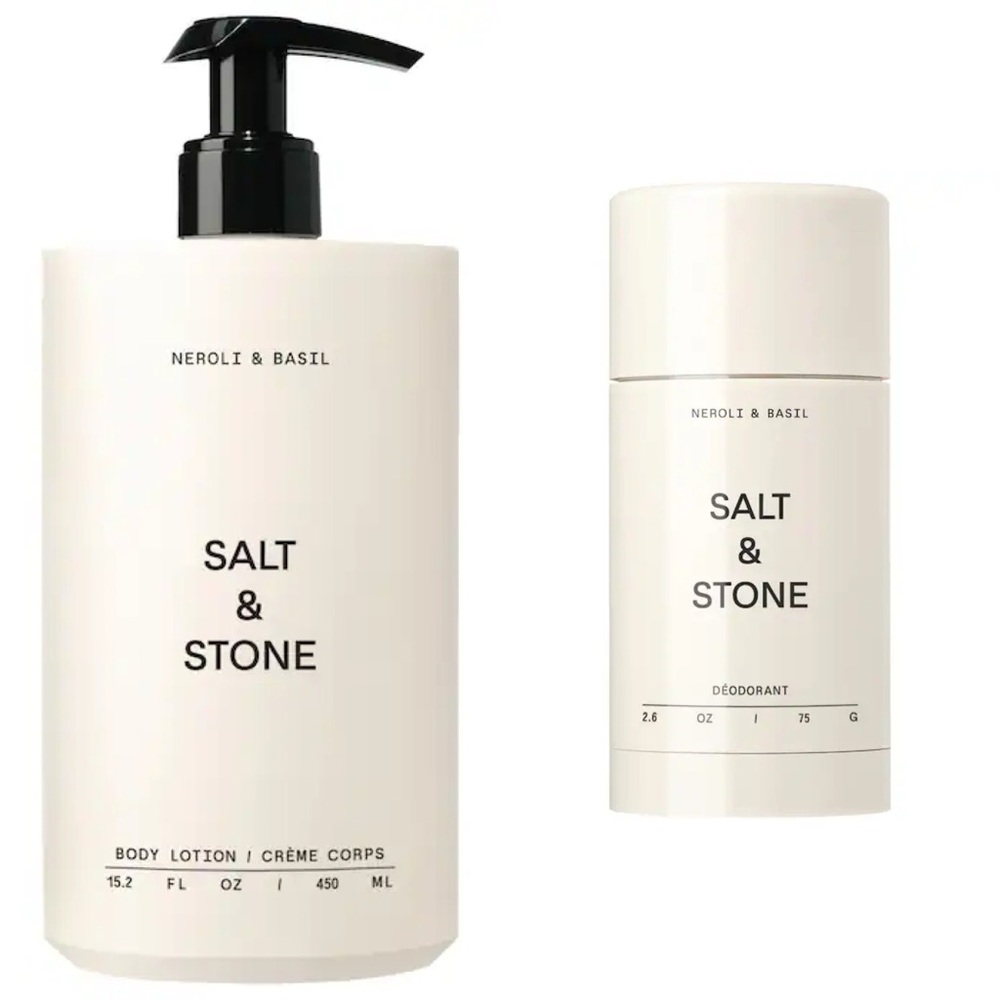 New Salt & Stone BUNDLE Neroli and Basil Body Lotion & Deodorant